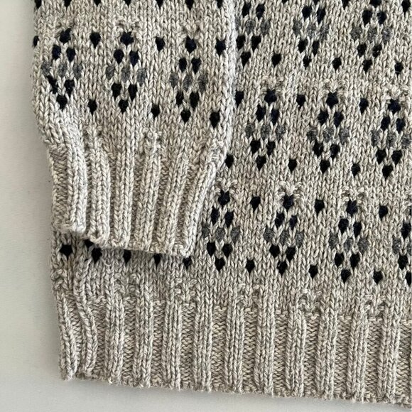 Roundtree & Yorke Vintage Grey Knit Crewneck Sweater - Picture 5 of 7